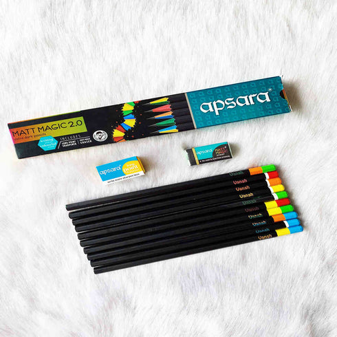 Personalised Apsara Matt Magic Pencils